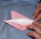 ハートの折り鶴(A)の折り方4