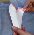 ハートの折り鶴(A)の折り方8