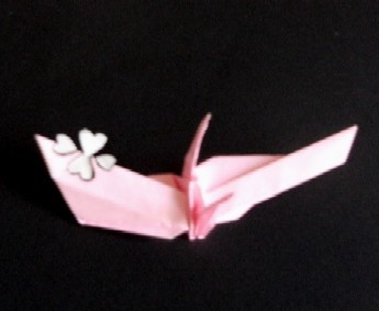 折り紙切り絵「変形折り鶴�V」説明10