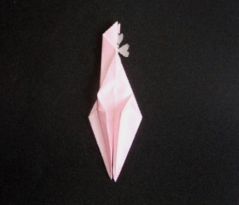 折り紙切り絵「変形折り鶴�V」説明8
