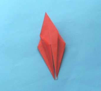 折り布「、変形折り鶴」の折り方の説明