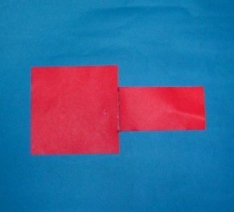 折り紙二枚使っての折り鶴・折り方4