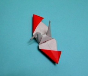 両面を表す折り鶴の説明4