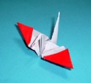 両面を表す折り鶴の説明5
